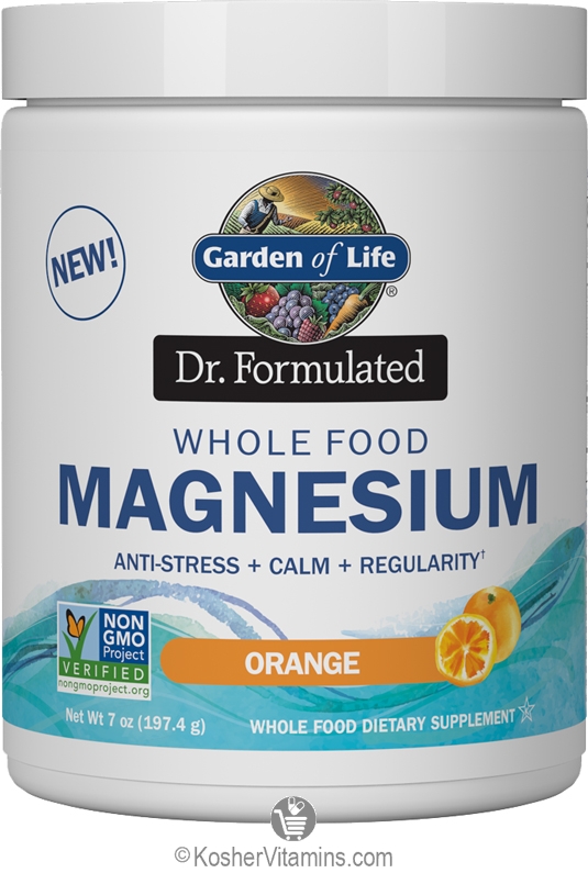 Garden of Life Kosher Dr. Formulated Whole Food Magnesium Anti Stress