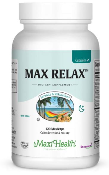 Maxi Health Kosher Max Relax Stress Buster 120 MaxiCaps ...