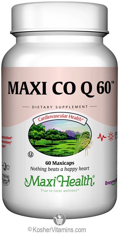 Maxi Health Kosher Maxi Co Q 60 Mg (Coenzyme Q10) 60 MaxiCaps