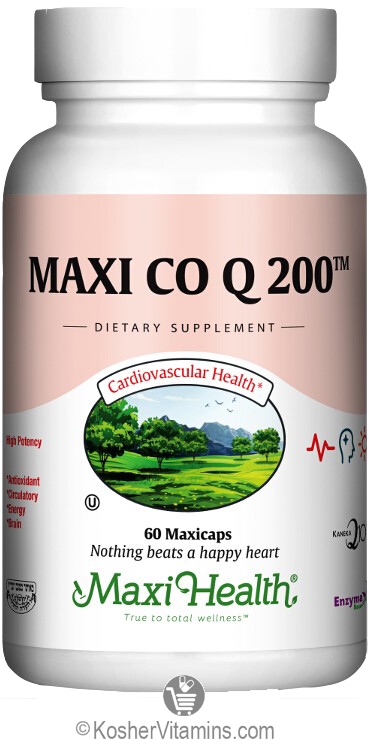Maxi Health Kosher Maxi Co Q 200 Mg (Coenzyme Q10) 60