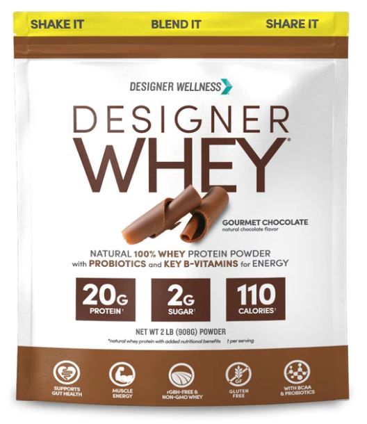 Designer Whey Kosher Protein Powder Gourmet Chocolate Dairy 2 LB