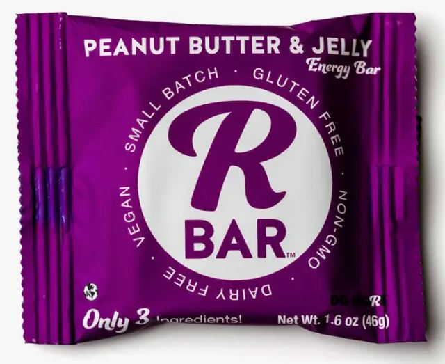 RBar Energy Kosher Peanut Butter & Jelly Energy Bar 1.6 Oz Gluten
