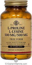 lysine proline solgar koshervitamins