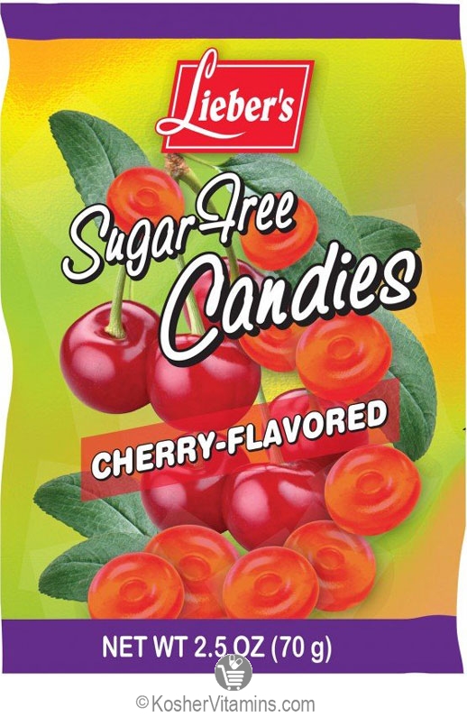 Lieber’s Kosher SugarFree Candies Cherry Flavored Passover 2.5 OZ