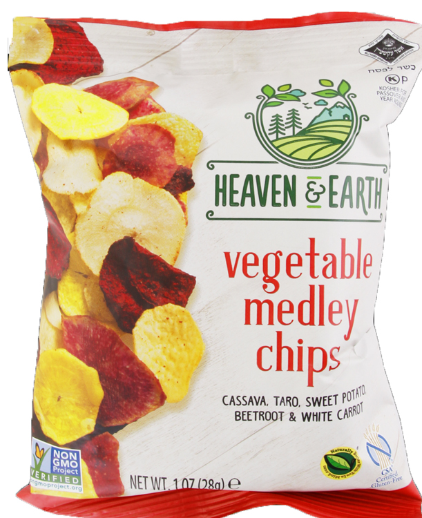 Heaven & Earth Kosher Vegetable Medley Chips 5 oz