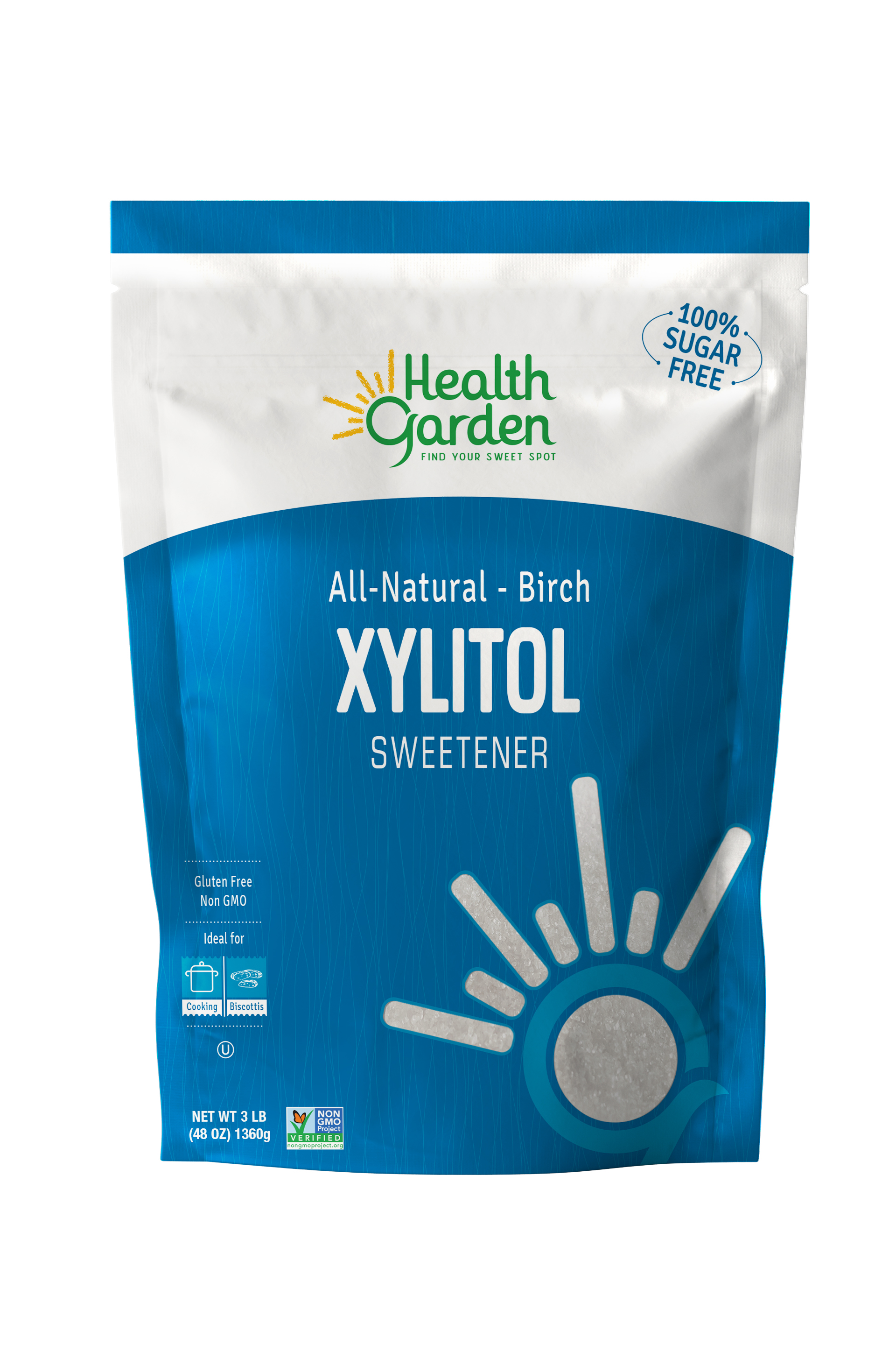 Health Garden Kosher Real Birch Xylitol 3 LB