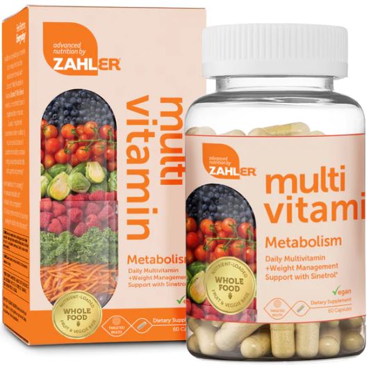 Zahlers Kosher Whole Food Daily Multi Vitamin & Mineral + Metabolism 60