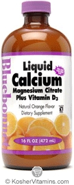 Bluebonnet Kosher Calcium Magnesium Citrate Plus Vitamin