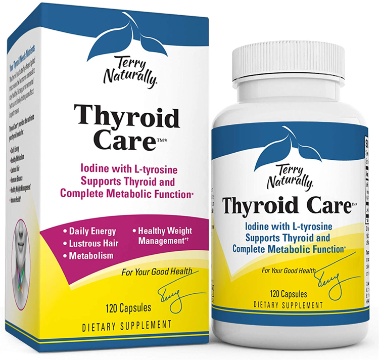 Terry Naturally Vitamins Kosher Thyroid Care 120 Capsules ...