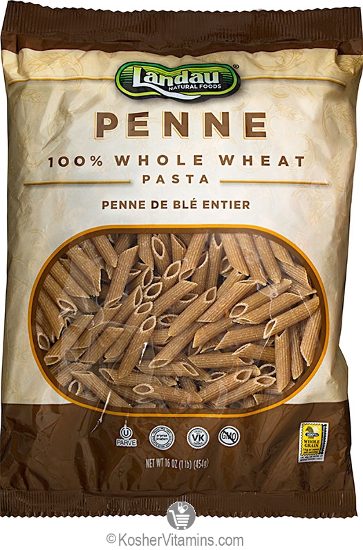Landau Kosher 100 Whole Wheat Penne Pasta 16 Oz