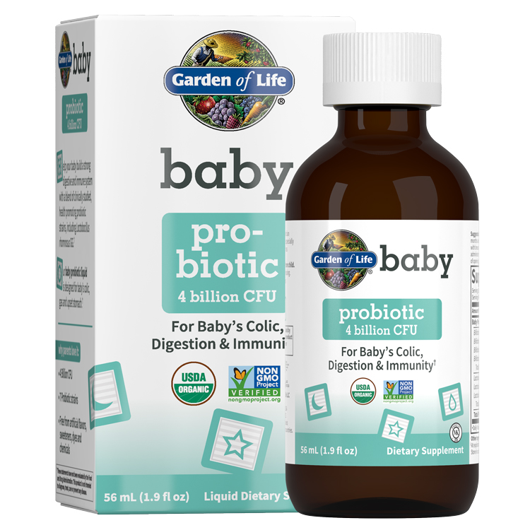 Garden of Life Kosher Baby Probiotic Liquid 4 Billion CFU 1.9 fl oz