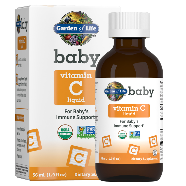Garden of Life Kosher Organic Baby Vitamin C Liquid 1.9 fl oz