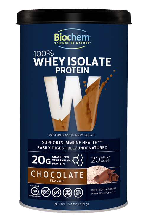 Biochem Kosher 100 Whey Protein Powder Dairy Chocolate Fudge 15.4 oz